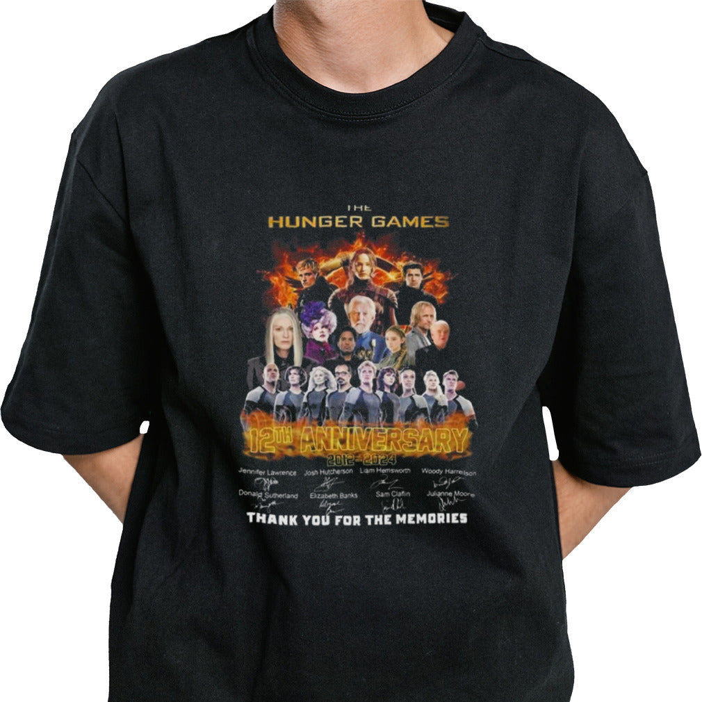 The Hunger Games 2012-2024 12th Anniversary Thank You For The Memories Signatures Shirt