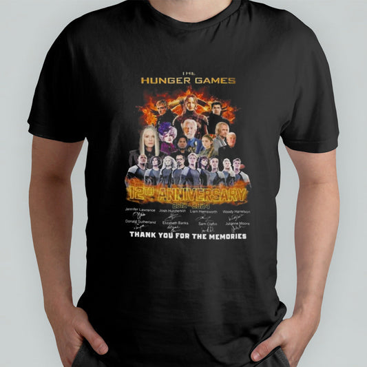The Hunger Games 2012-2024 12th Anniversary Thank You For The Memories Signatures Shirt
