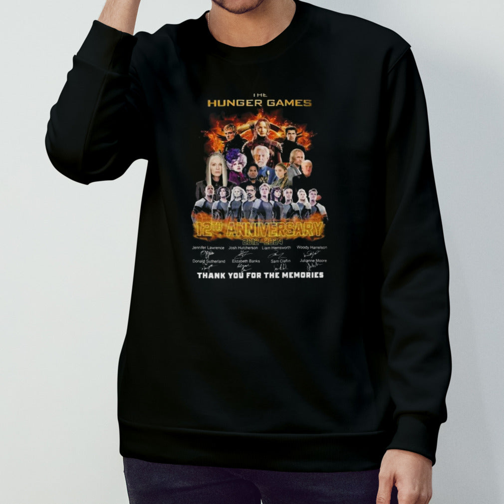 The Hunger Games 2012-2024 12th Anniversary Thank You For The Memories Signatures Shirt