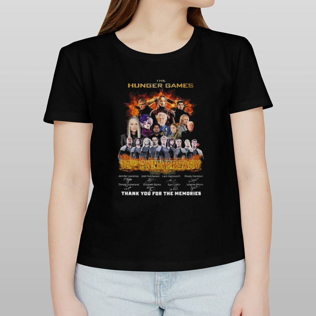 The Hunger Games 2012-2024 12th Anniversary Thank You For The Memories Signatures Shirt
