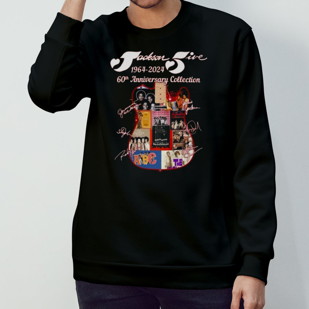 The Jackson Five 1964-2024 60th Anniversary Collection Signatures T-shirt