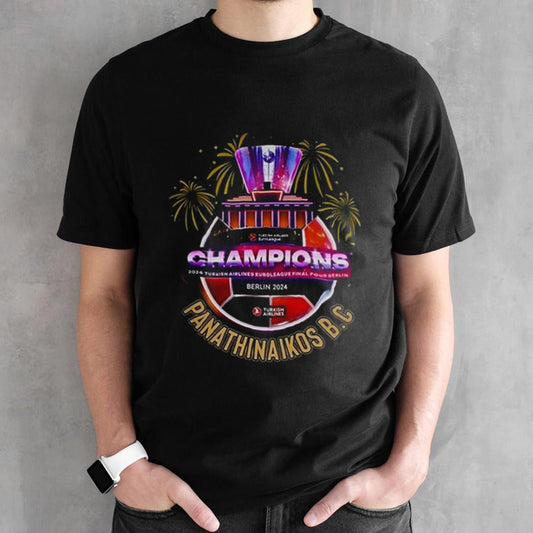 The King Is Back Euroleague Champions Berlin 2024 Panathinaikos Bc T-shirt
