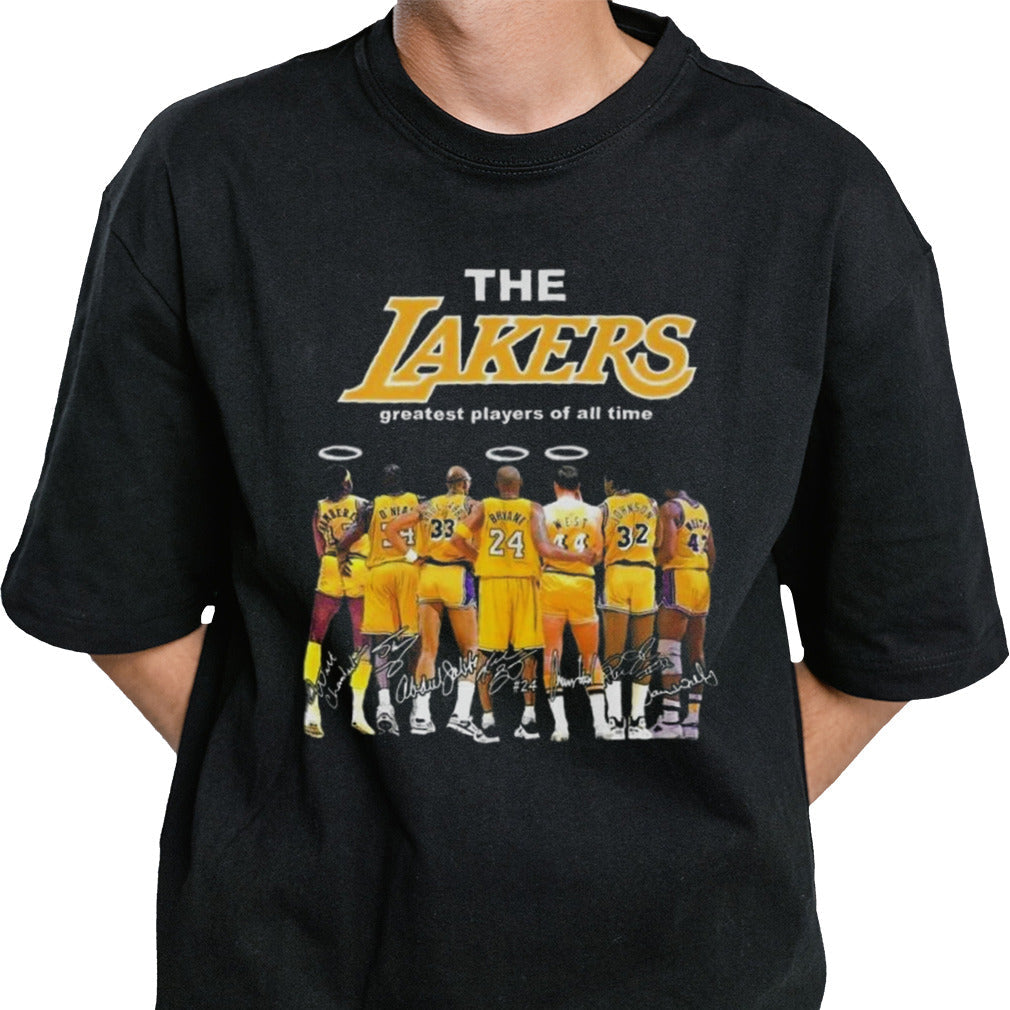 The Lakers Greatest Players Of All Time Kobe Bryant Jerry West Signatures 2024 T-shirt
