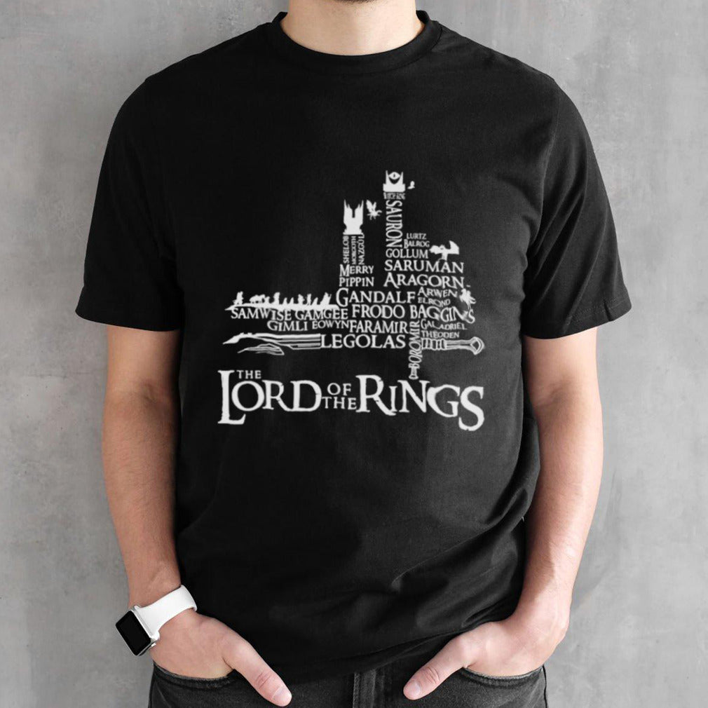 The Lord Of The Rings Legolas Gollum Aragorn Character Name T-Shirt