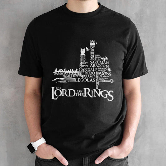 The Lord Of The Rings Legolas Gollum Aragorn Character Name T-Shirt