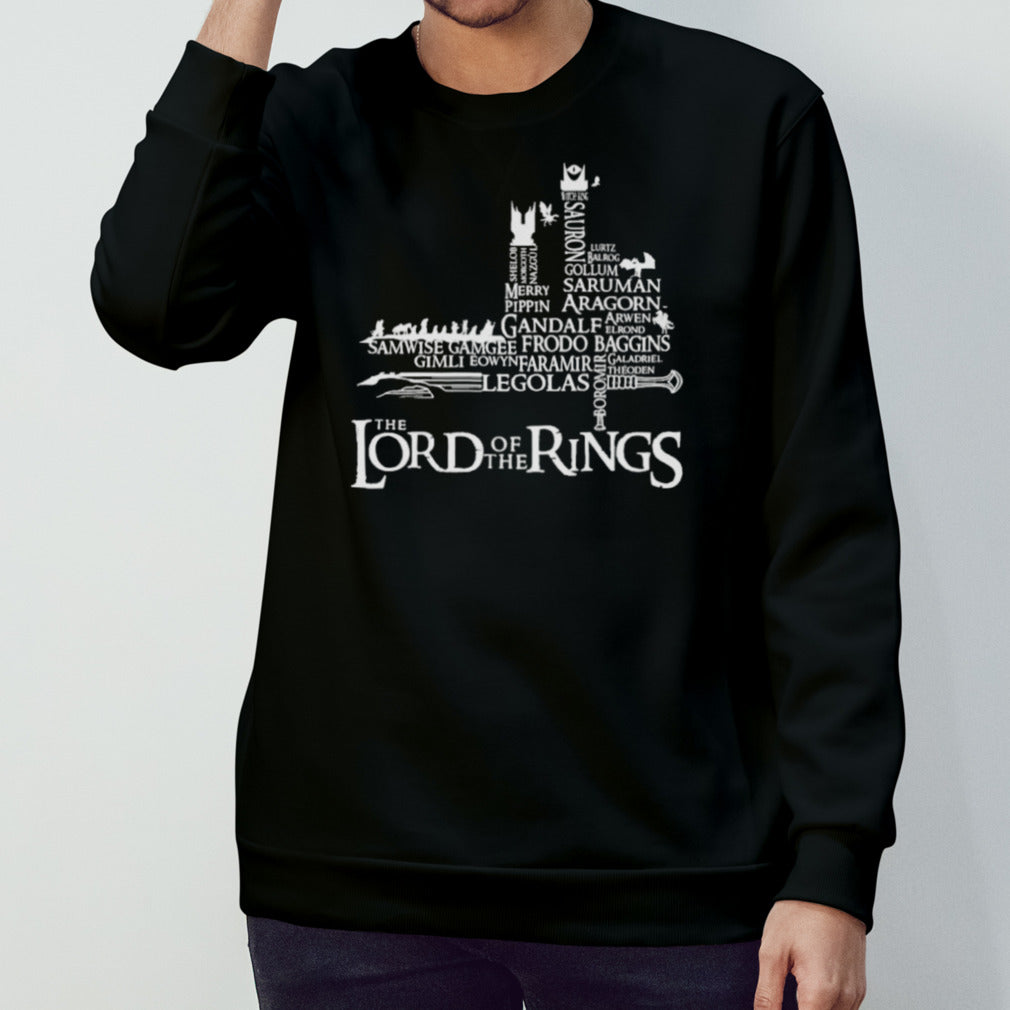 The Lord Of The Rings Legolas Gollum Aragorn Character Name T-Shirt