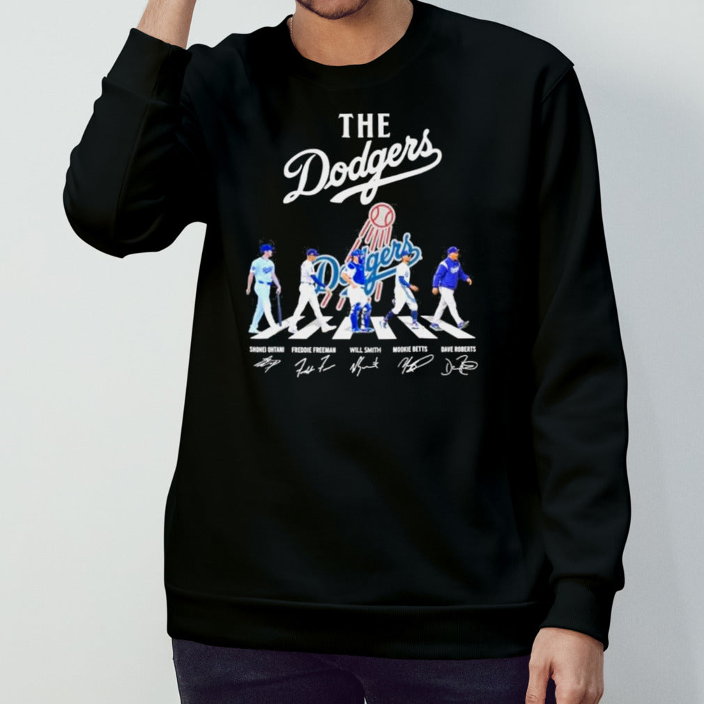 The Los Angeles Dodgers Abbey Road Ohtani Freeman Smith Betts and Roberts Signatures shirt
