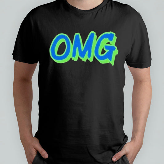 The Mest Team Wearing Omg Shirt