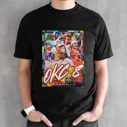The OKC 9 NCAA Softball 2024 Womenâ€™s College World Series Oklahoma City Baseball shirt