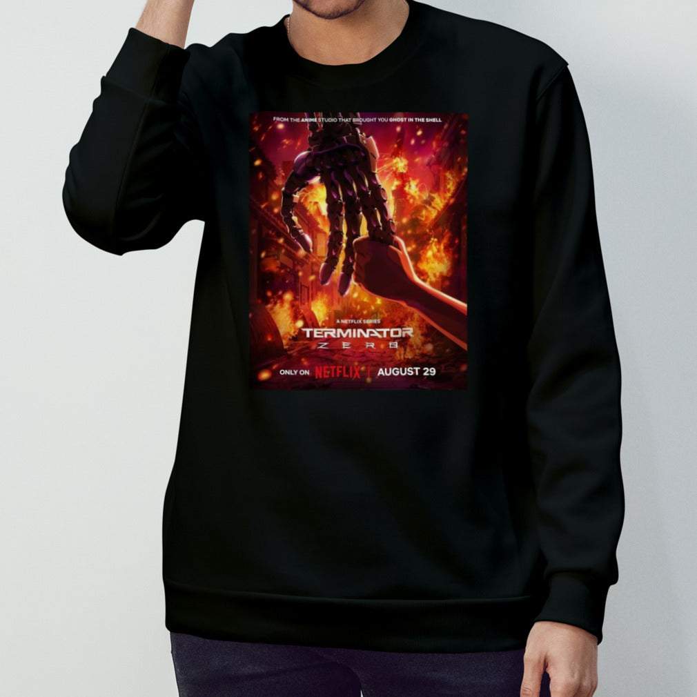 The Terminator Anime Series Only On Netflix August 29 Classic T-Shirt
