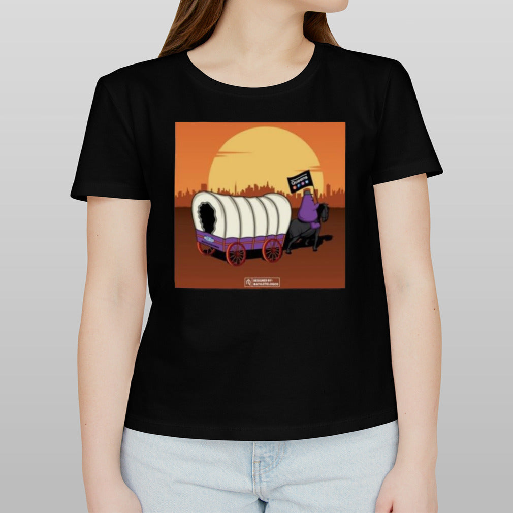The Wagon Keeps On Rolling Queens Lfgm T-shirt