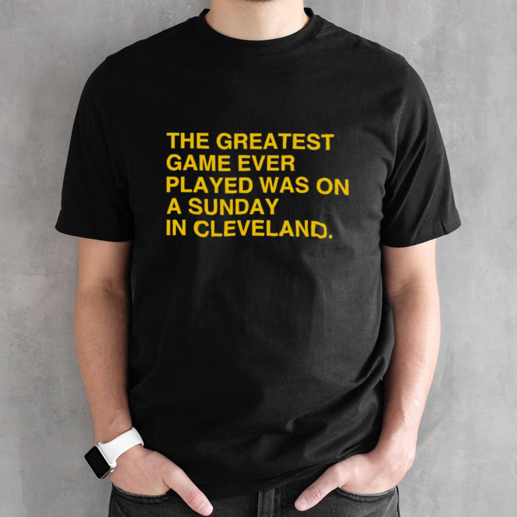 The greatest game ever played was on a Sunday in Cleveland Iowa Hawkeyes shirts