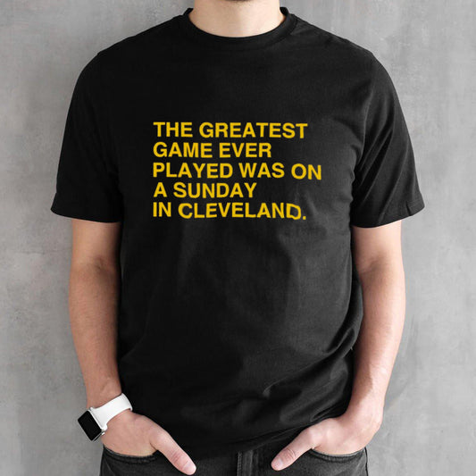 The greatest game ever played was on a Sunday in Cleveland Iowa Hawkeyes shirts