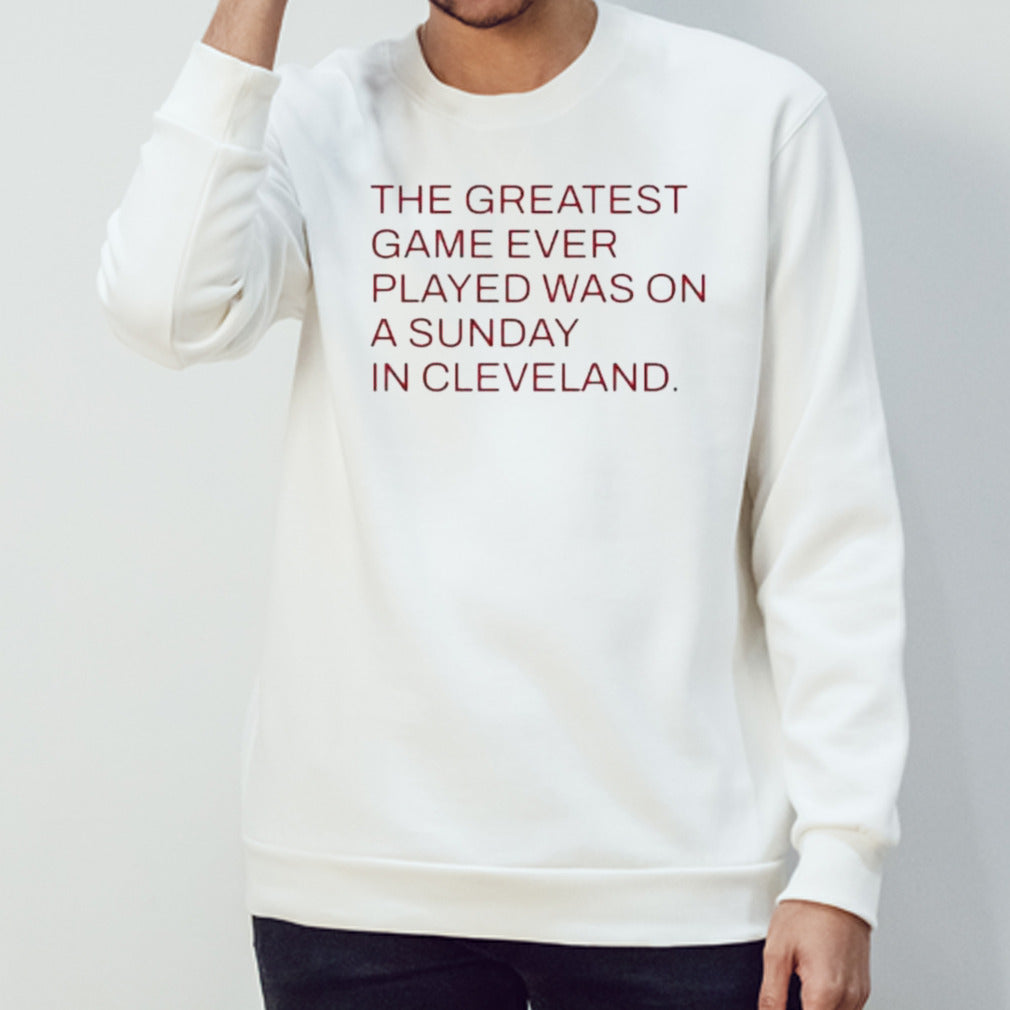 The greatest game ever played was on a Sunday in Cleveland SC Gamecocks shirts
