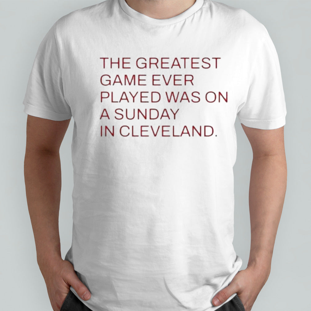 The greatest game ever played was on a Sunday in Cleveland SC Gamecocks shirts