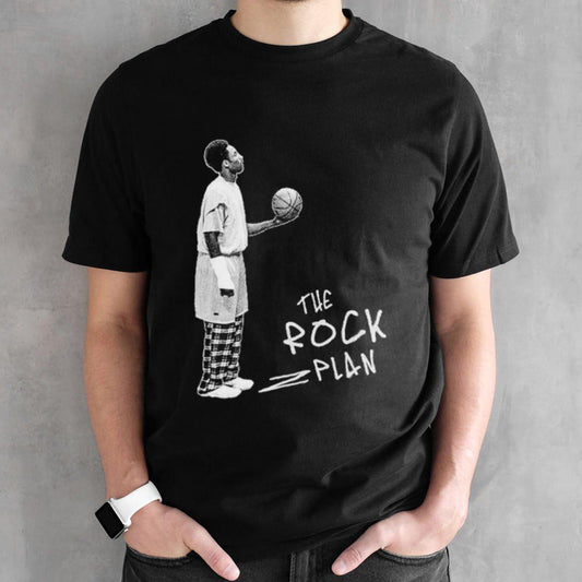 The rock plan street basketball shirt