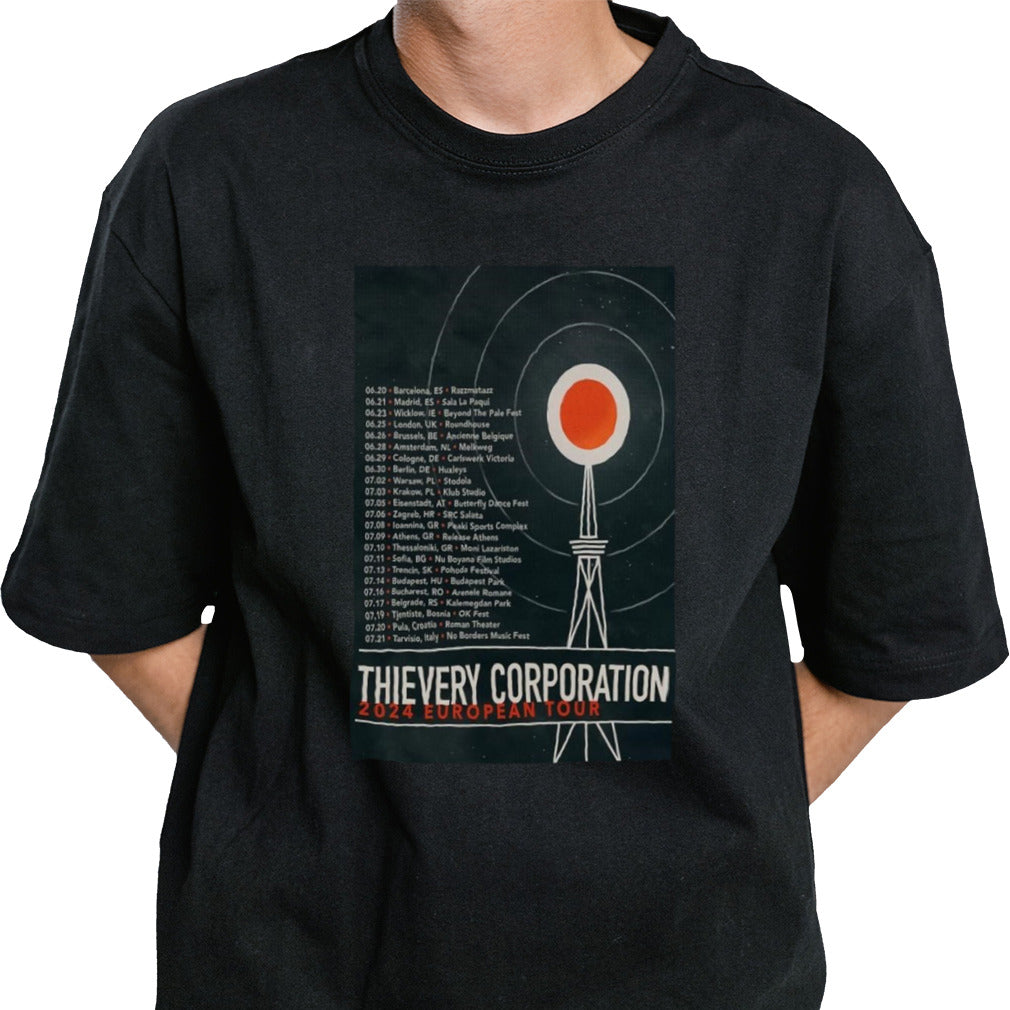 Thievery Corporation 2024 European Tour Poster Shirt
