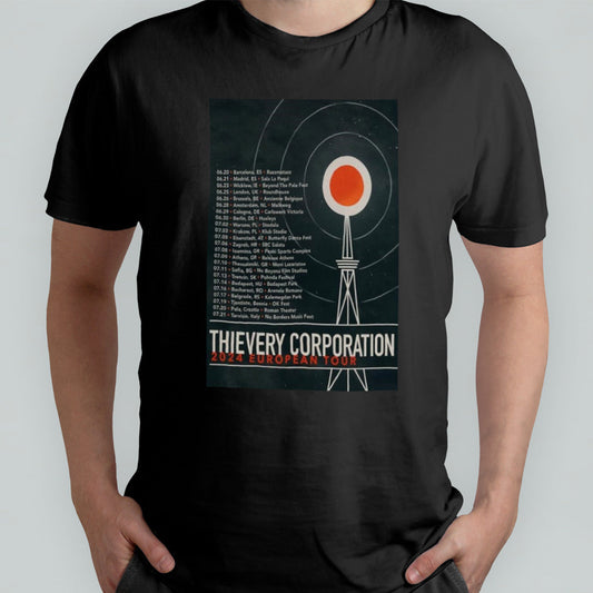 Thievery Corporation 2024 European Tour Poster Shirt