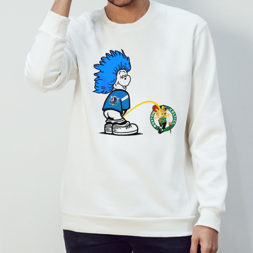Thing One Dallas Mavericks Piss On Boston Celtics 2024 T-shirt