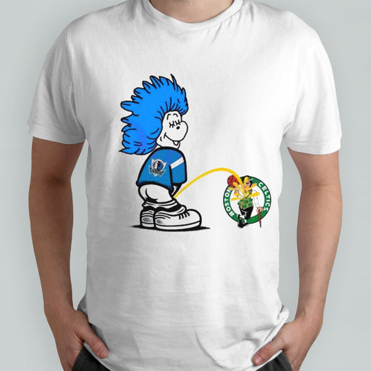 Thing One Dallas Mavericks Piss On Boston Celtics 2024 T-shirt