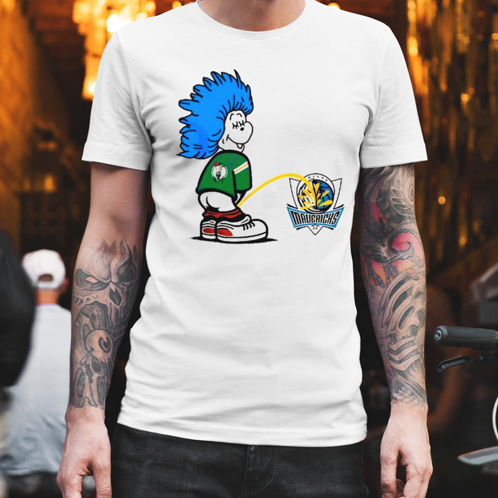 Thing One Dallas Mavericks Piss On Boston Celtics Shirt