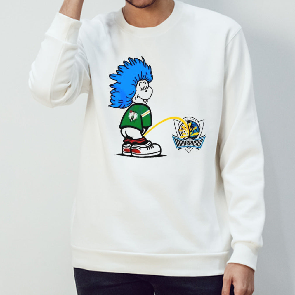 Thing One Dallas Mavericks Piss On Boston Celtics Shirt