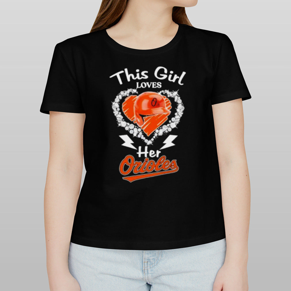 This Girl Loves Her Baltimore Orioles Helmet Shirt