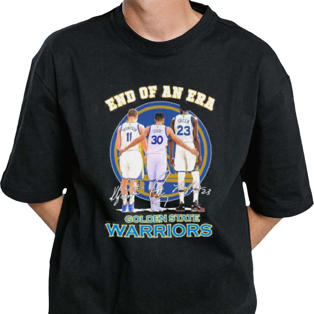 Thompson, Curry and Green End Of An Era Golden State Warriors Signatures Shirt