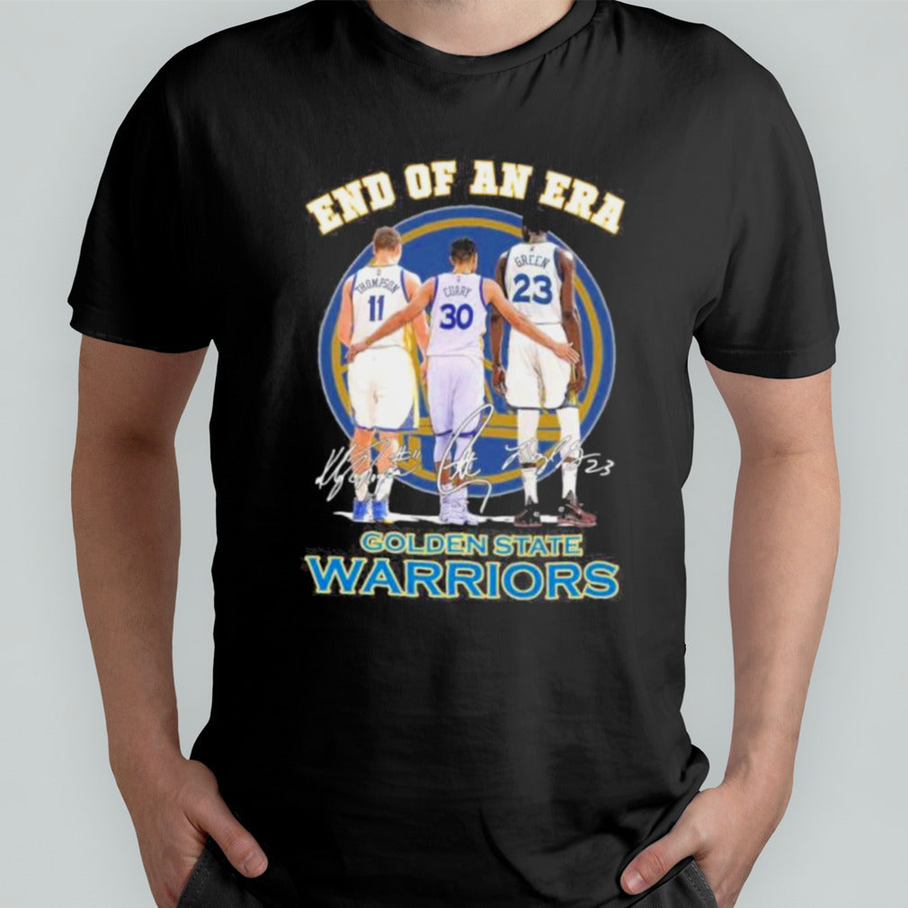 Thompson, Curry and Green End Of An Era Golden State Warriors Signatures Shirt