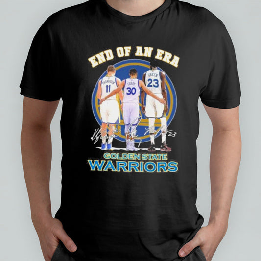 Thompson, Curry and Green End Of An Era Golden State Warriors Signatures Shirt