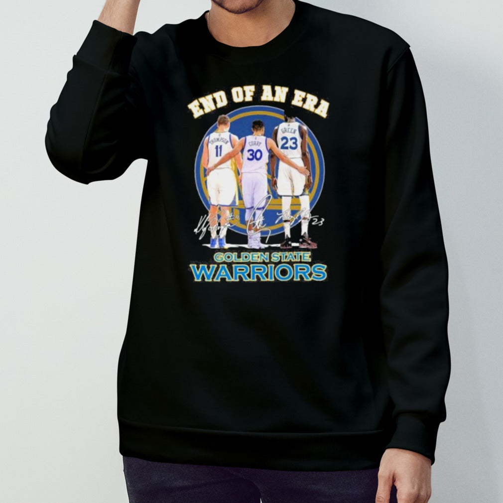 Thompson, Curry and Green End Of An Era Golden State Warriors Signatures Shirt