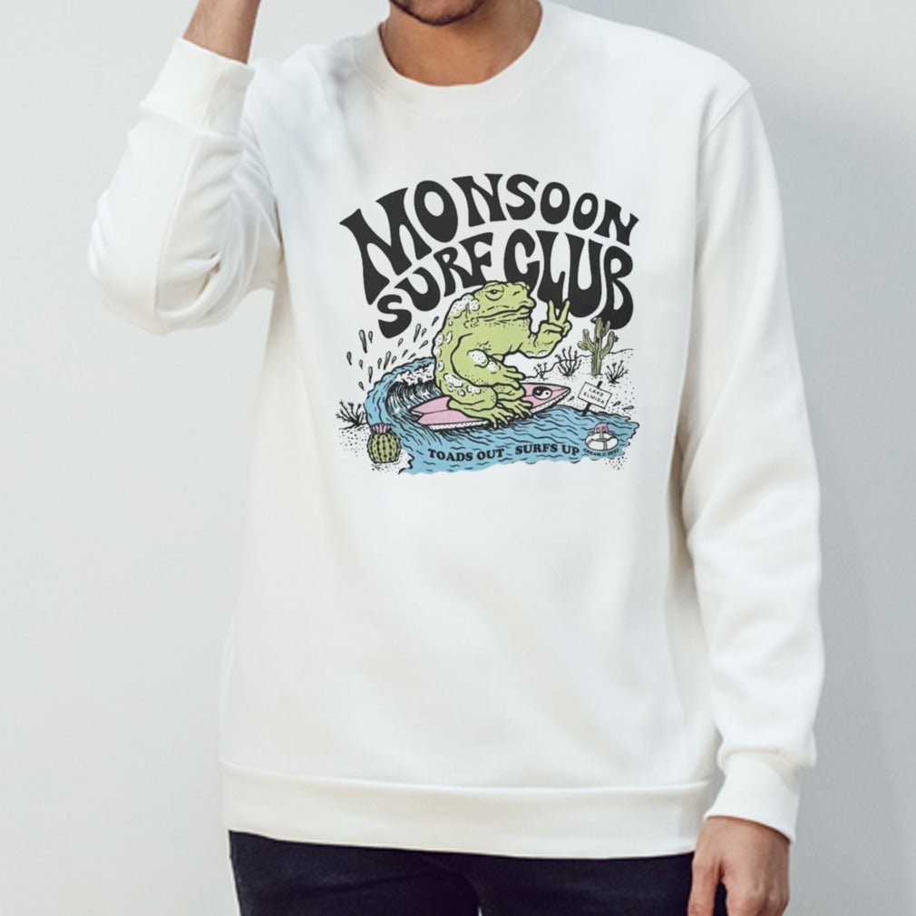 Toads Out Surfs Up Natural T Shirt