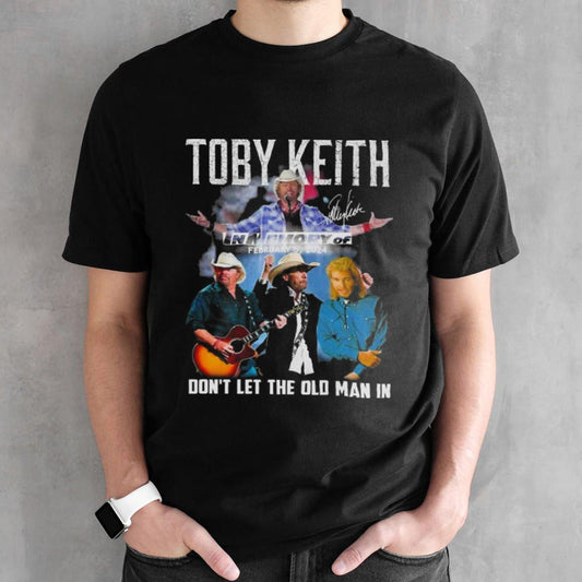 Toby Keith In The Memory Of The Cowboy Legend Country Singer Signature T-shirt