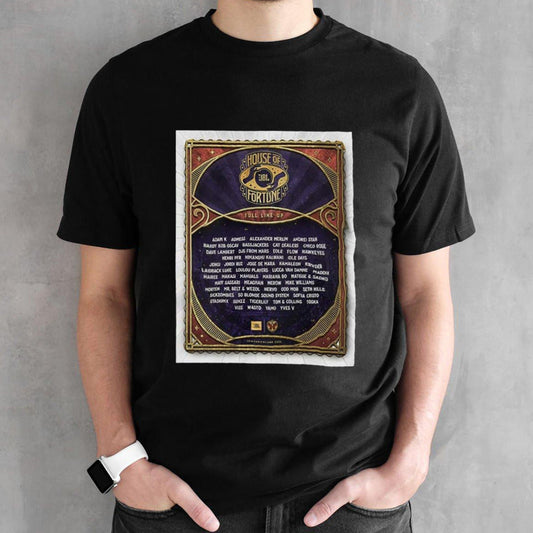 Tomorrowland Belgium 2024 The House of Fortune JBL Full Lineup T-Shirt