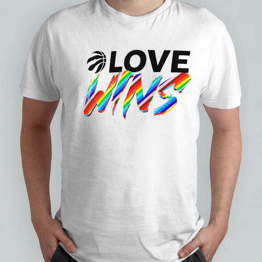 Toronto Raptors love wins rainbow pride shirt