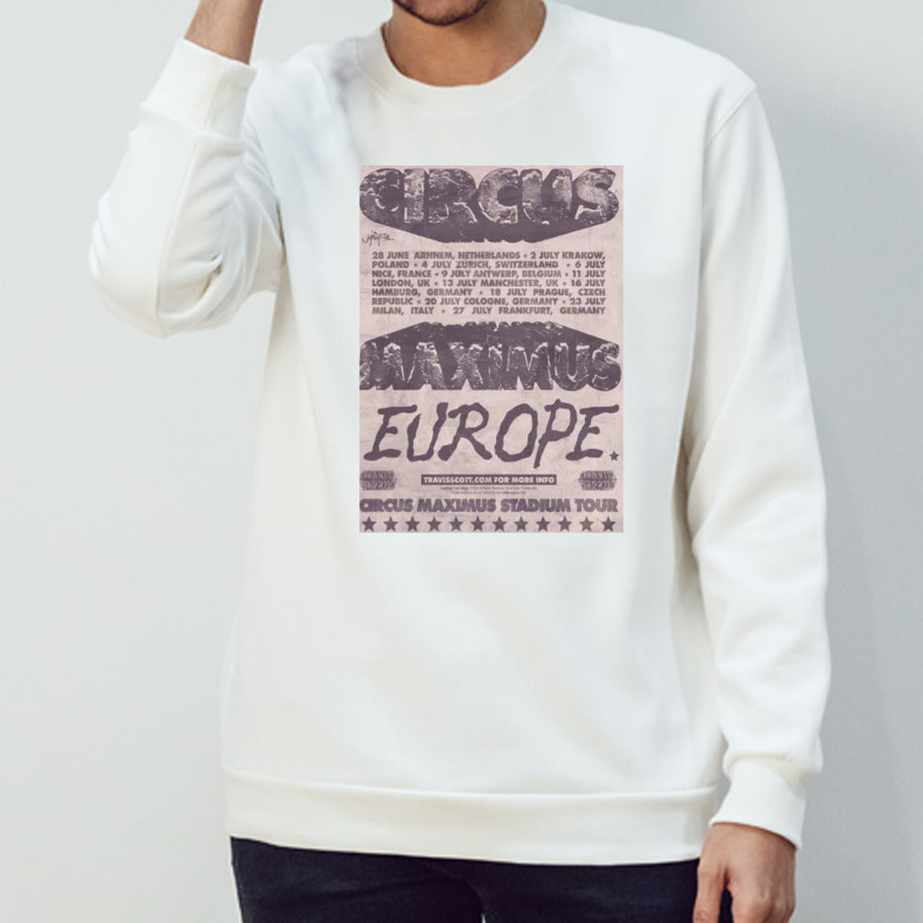 Travis Scott Europe Tour 2024 At Circus Maximus Stadium Tour Shirt