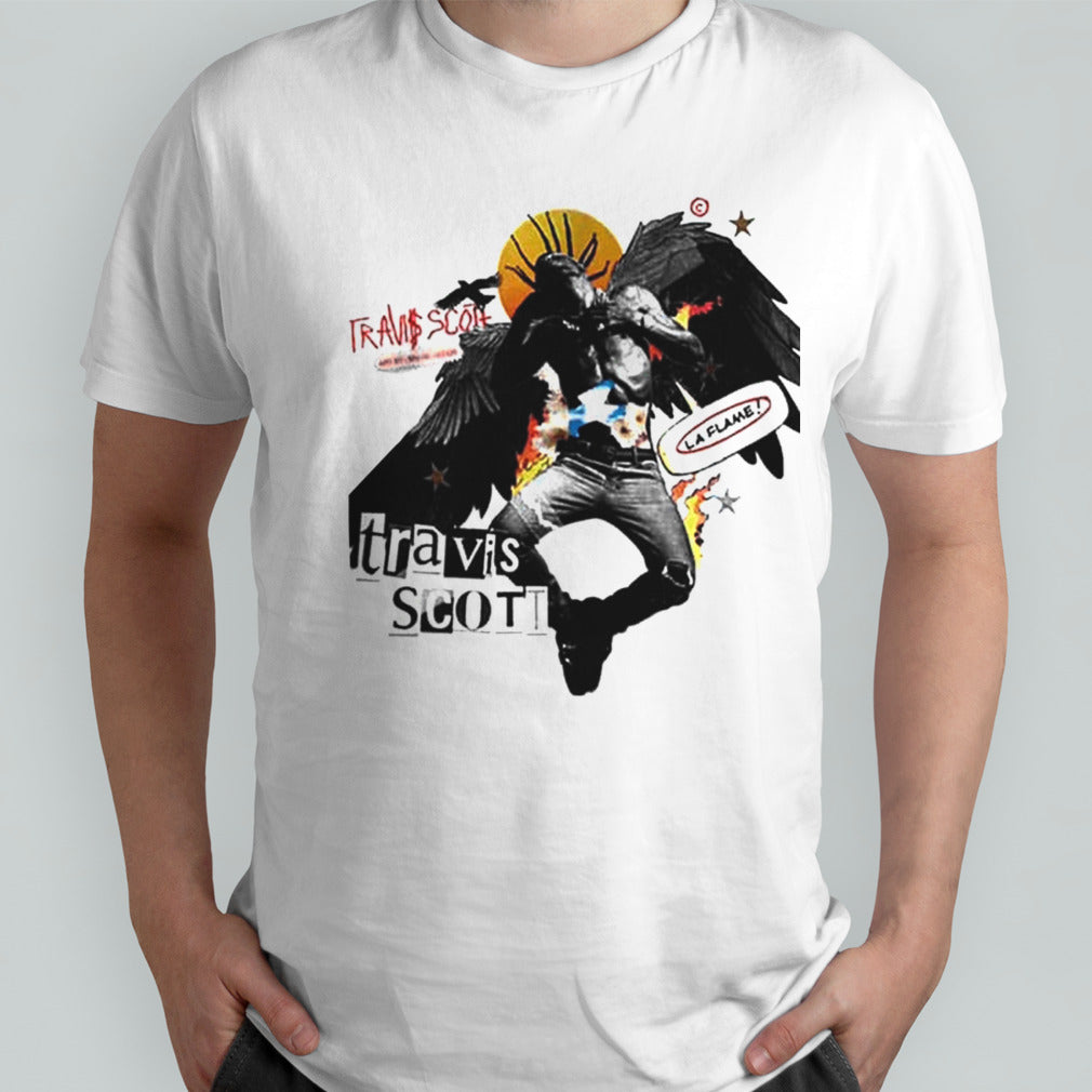 Travis Scott Wallpaper La Flame Art By Shane Ramos shirt