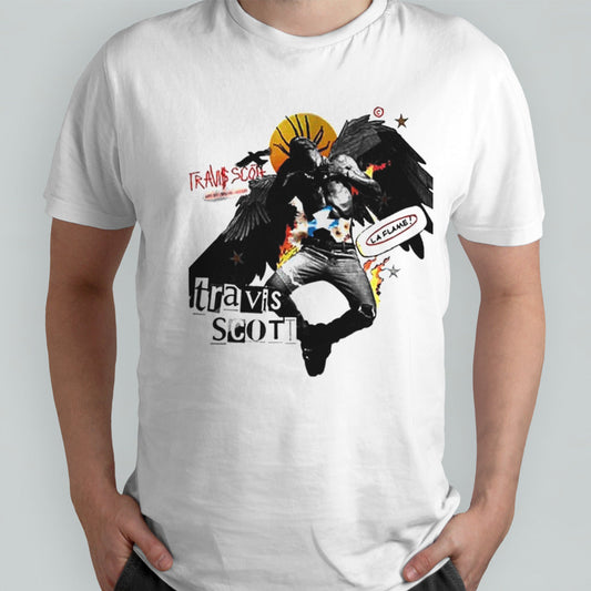 Travis Scott Wallpaper La Flame Art By Shane Ramos shirt