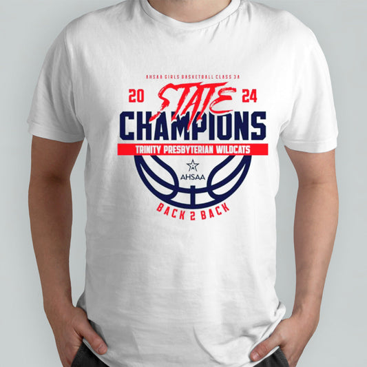 Trinity Presbyterian Wildcats 2024 AHSAA Girls Basketball Class 3A State Champions shirt