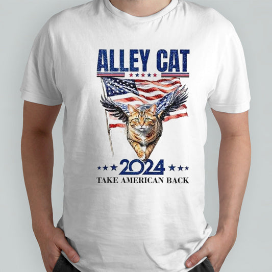 Trump 2024 Alley Cat Take America Back Vote Trump T-shirt