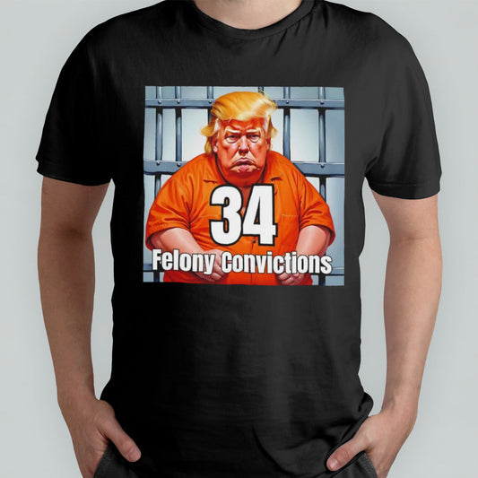 Trump 34 felony convictions shirt