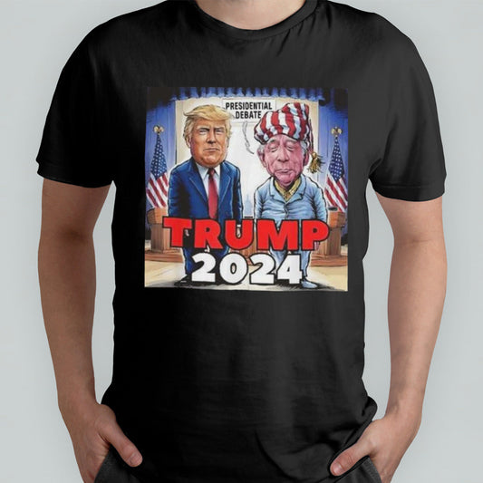 Trump Biden Presidential Election Debate 2024 Poster T-shirt