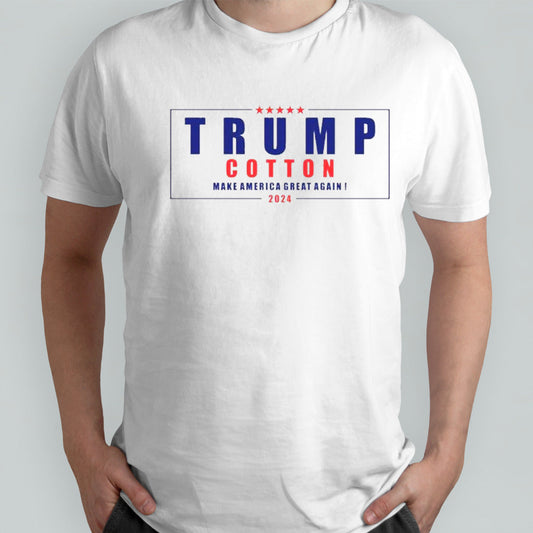 Trump Cotton 2024 Make America Great Again T shirt
