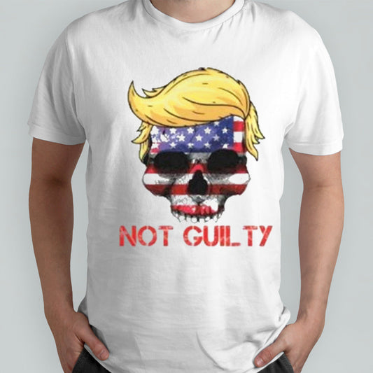 Trump Not Guilty Maga Skull Shirt