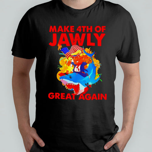 Trump Shark 4th Of July Patriotic Pun Merica shirt