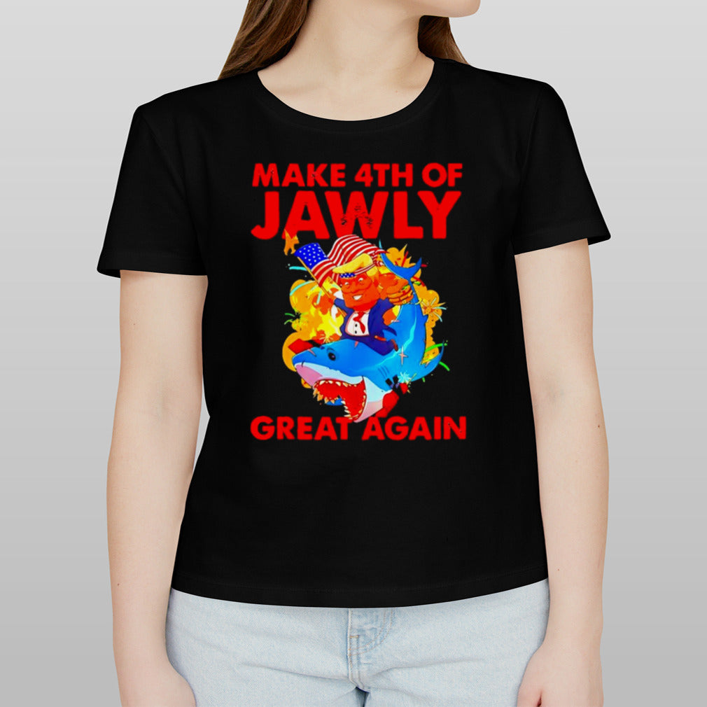 Trump Shark 4th Of July Patriotic Pun Merica shirt