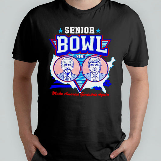 Trump and Biden Senior Bowl XLVII make America geriatric again shirt