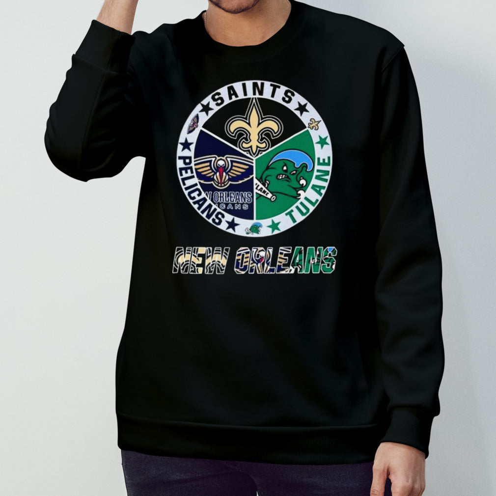 Tulane Green Wave New Orleans Saints New Orleans Pelicans Proud Of State 2024 Shirts