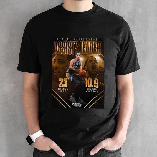 Tyrese Haliburton Indiana Pacers Is The 2023-24 NBA Assists Leader Shirts