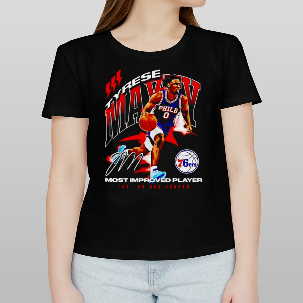 Tyrese Maxey Philadelphia 76ers 2024 NBA Most Improved Player shirt